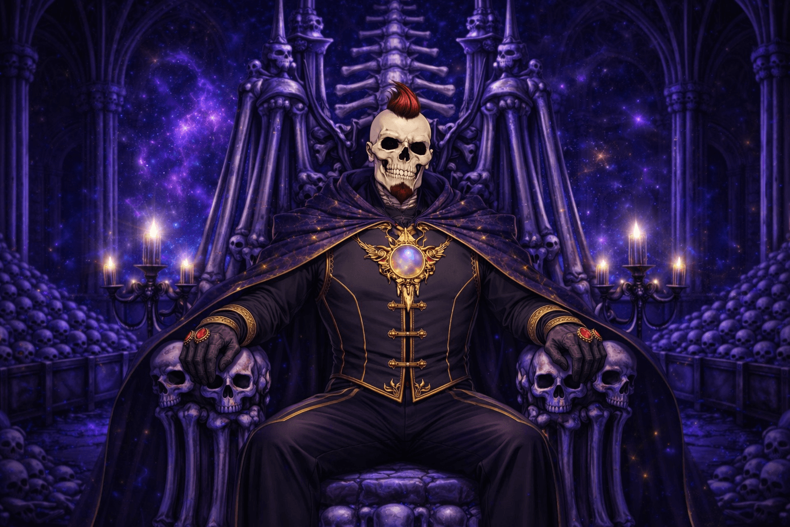 Bone Lord Bob on his throne