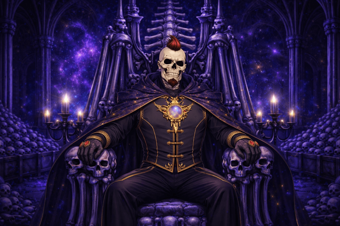 Bone Lord Bob on his throne